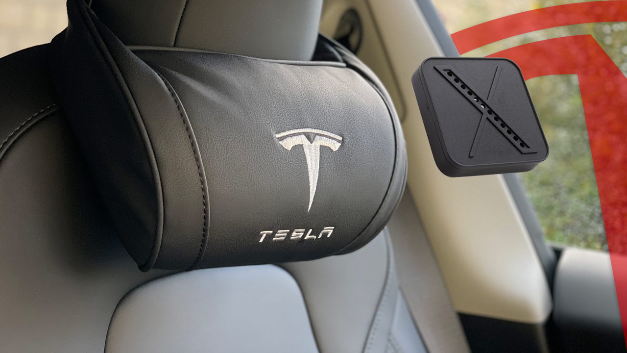 Appui-tête Cou Taille Oreiller Bloc de soutien Doux Voiture Intérieur  Accessoires Mémoire Coton Taille Oreiller pour Tesla Model Y S X3